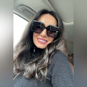 Dior Black Geometric Sunglasses Bold Design